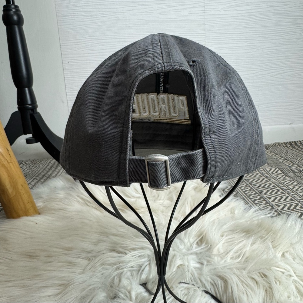 Purdue Boilermakers Top of the World Slice Adjustable Hat - Gray - Picture 3 of 6